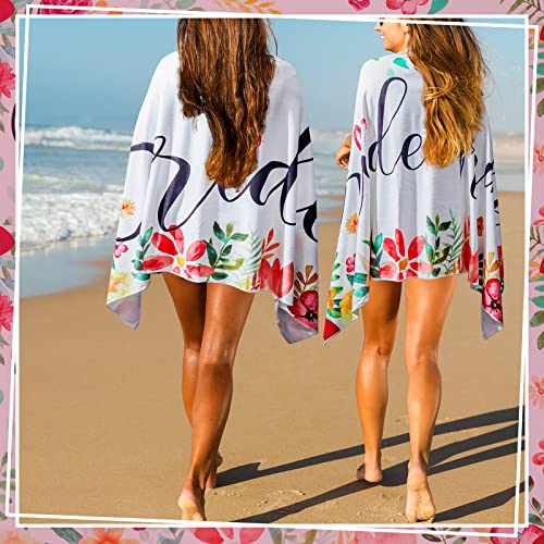 Mixweer 8 Pieces Bride Beach Towel Bridesmaids Beach Towel Set Bride Bridesmaid Gift Bride Tribe Beach Towel For Wedding Honeymoon Bachelorette Party 60 X 30 Inch #TOP5