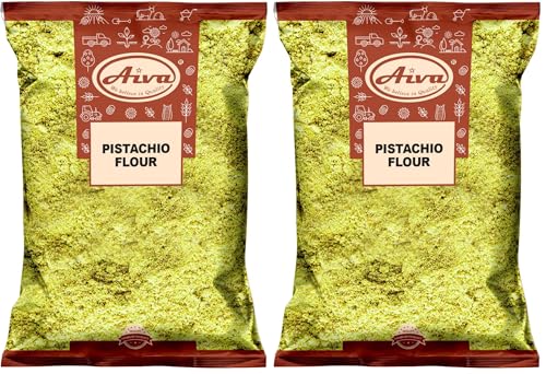 Aiva Pistachio Flour 7 OZ(200 GM) (Ground Pistachio) – Finely Ground for Baking, Cooking, and Desserts (Pack of 2)