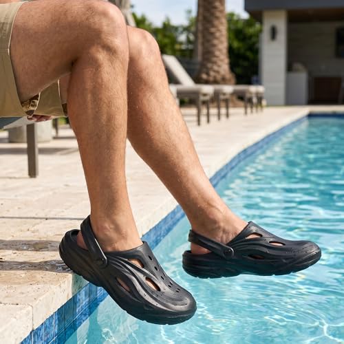 Image of Impakto by Ajanta Men's Classic Casual Clogs /Sandals with Adjustable Back Strap for Adult | Comfortable & Light Weight | Stylish & Anti-Skid | Waterproof & Daily Mules for Gents /Boys
