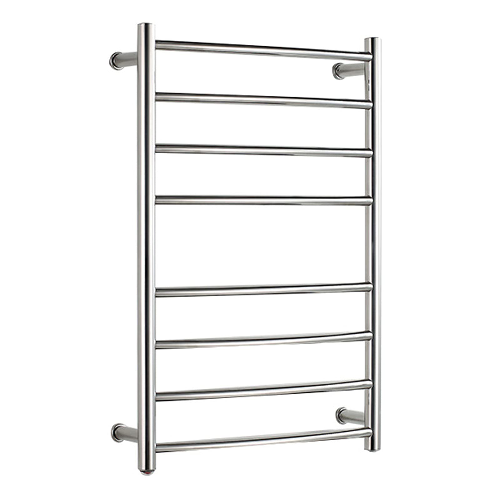 Towel Warmer/Electric 7 Curved Bar Heated Towel Rack, Wall Mounted 304 Stainless Steel Mirror Polished Towel Warmer Energy Efficient 65W Bathroom Heater Towel Rail, Hardwired (Hardwired One Size)