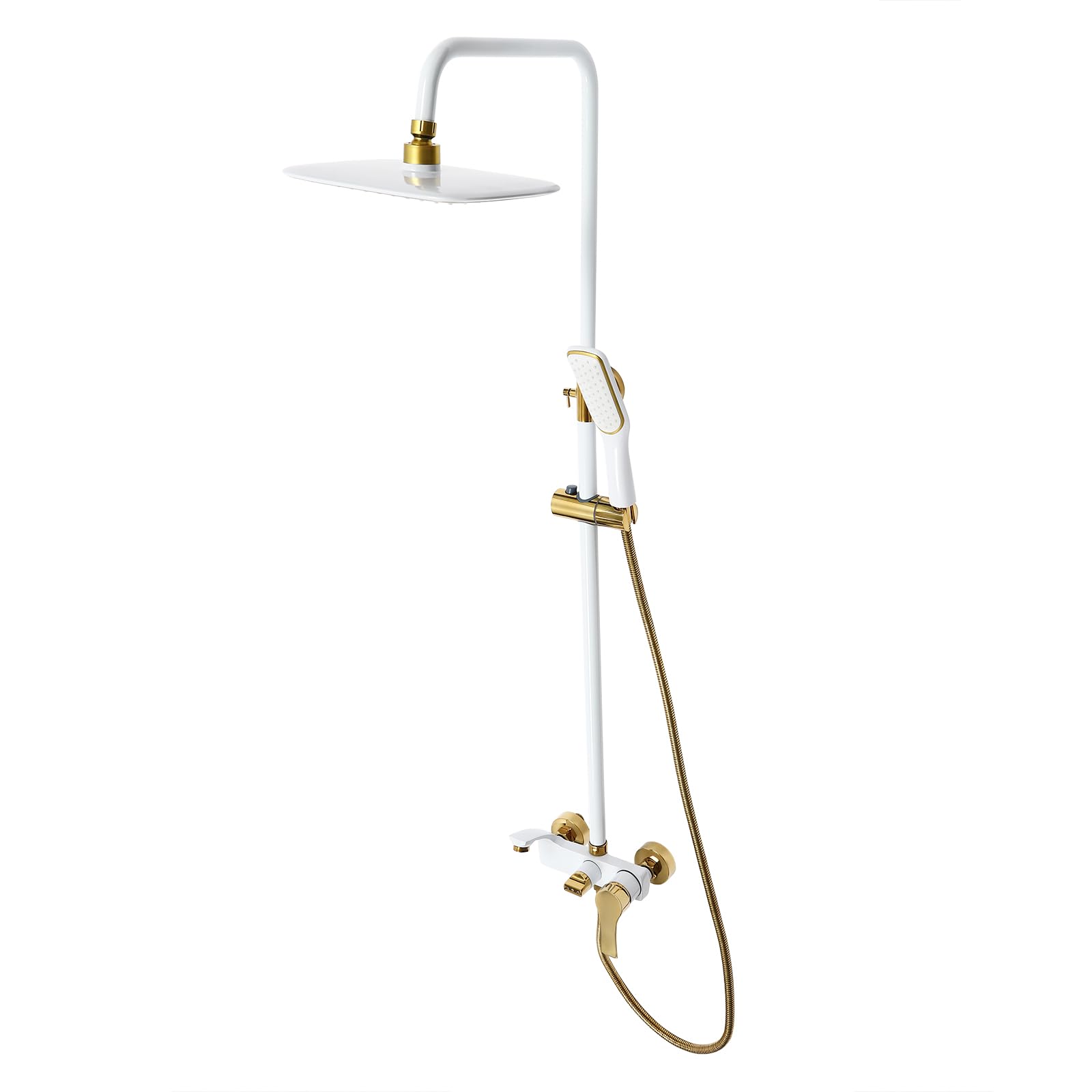 Colonna Doccia, Doccia Retro, Sistema Doccia A Parete con Doccetta Regolabile, Altezza regolabile, Costruito per durare, per Bagno Hotel, Spa, Case
