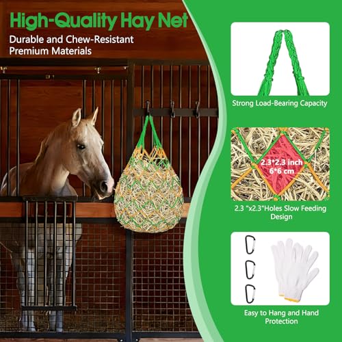Zquilabon 3-Pack Slow Feed Hay Nets