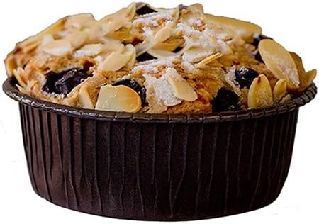 OP110/37 Brown Ecos Disposable Baking Mold 3-7/16 Inch Bottom Diameter x 1-1/2 Inch High - Case of 1400
