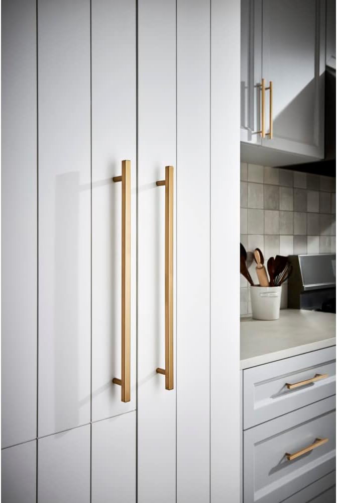 Satin Bronze 12" Brushed Appliance Bar Pull with Mounting Hardware