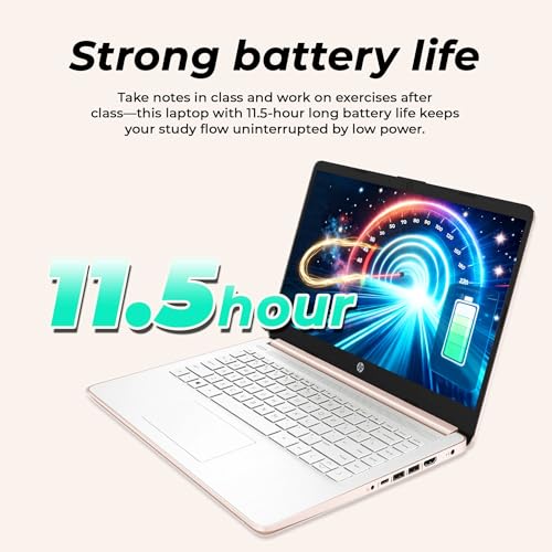 Image of HP Ultrabook Laptop with Copilot AI • Intel Processor • 16GB RAM • 128GB SSD + 1TB Cloud Storage • Microsoft 365 • Windows 11 • Thin & Portable Student Laptop for Everyday Use