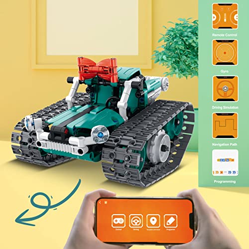 Image of IQKidz APP /Remote Control STEM Building Kits for Kids Ages 8-12 - 3 in 1 RC Robot Car Toys, 440 Pcs Educational Science Projects, Gift Ideas for Boys Girls