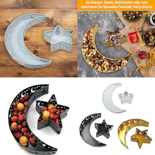 Plateau à fruits thème lune étoile pour décorations d'intérieur et service Aïd Mubaraks