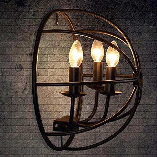 Retro Rotondo Classico Lampada da parete in stile