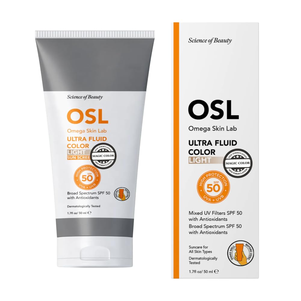 OSL Omega Skin Lab Ultra Fluid SPF 50 Light Color 50ml (1.7fl oz/ 50 ml)
