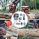 51mm Zylinder Kolben Satz für Husqvarna K760 K750 Trennschleifer, AUMEL Cylinder + Kolben + Ring + Zündkerze + Nadellager + Kurbellager + Öldichtung Ersatzteile Kit 15 in 1