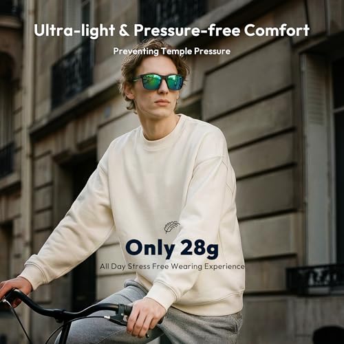 Image of ZENOTTIC Sports Polarized Sunglasses Men: UV400 Flexible Unbreakable Frame