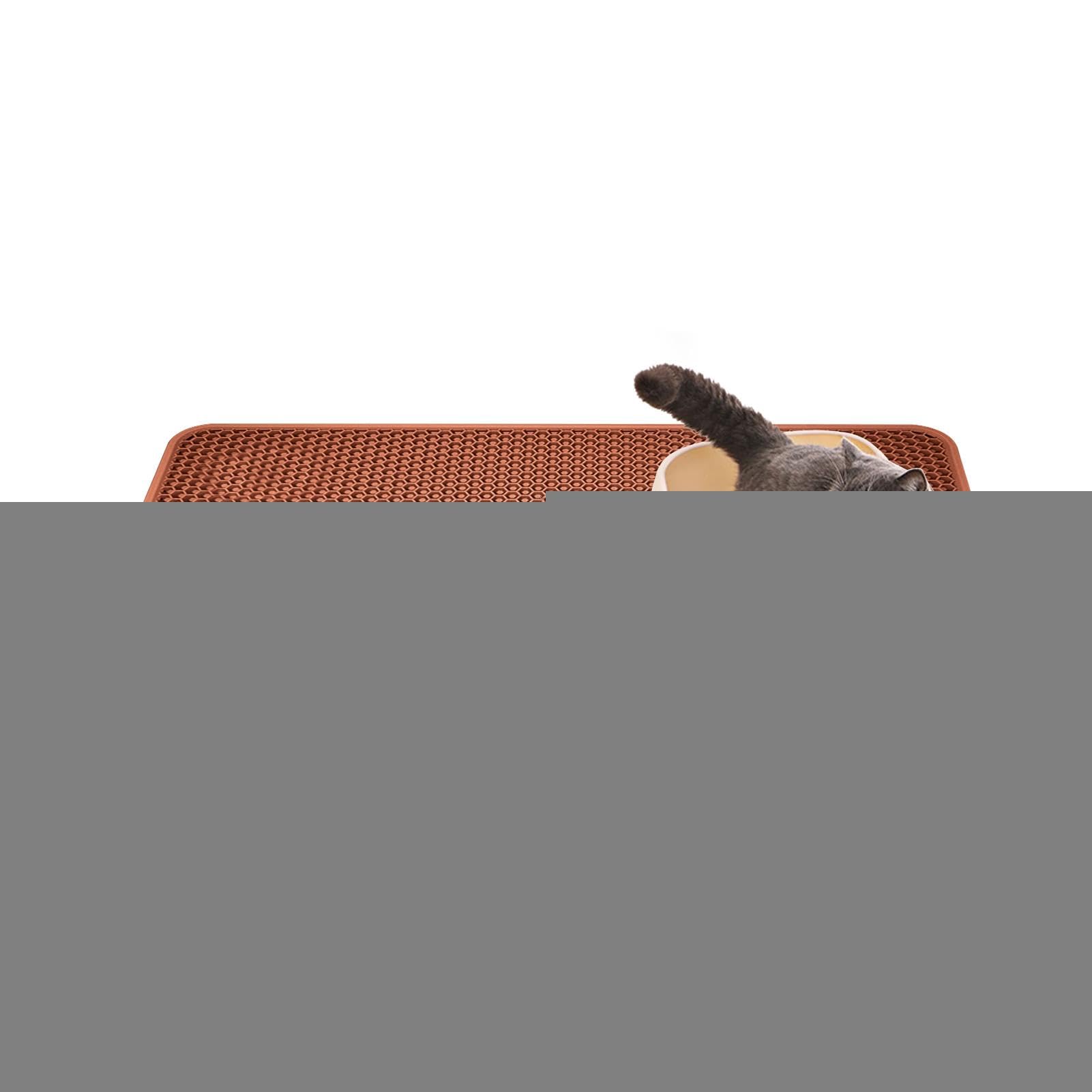 Tapis attrape-litière pour chat - Tapis de litière pour chat | Double couche - Tapis de litière pour chat et attrape-tapis - Tapis de litière imperméable et lavable - Tapis de récupération