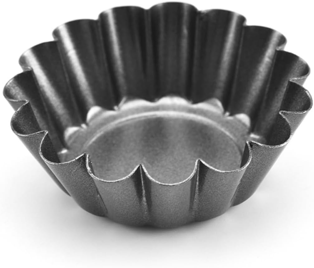 Cabilock 15pcs Chrysanthemum Tart Molds Non-stick Baking Cups Reusable Tart Pans for Desserts for Home Kitchen