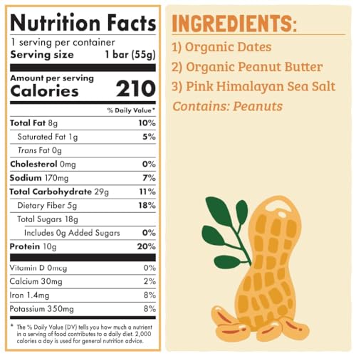 Skout Organic Barras Proteicas Plant-Based Mantequilla Maní 12 Pack miniatura 2