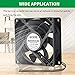 WDERAIR EC 80mm x 25mm Small 3 Inch Muffin Axial Cooling Fan 110V 120V 220V 240V Dual Ball for DIY Electronics Equipment PC Case Cabinet Incubator Terrarium Ventilation Exhaust Project