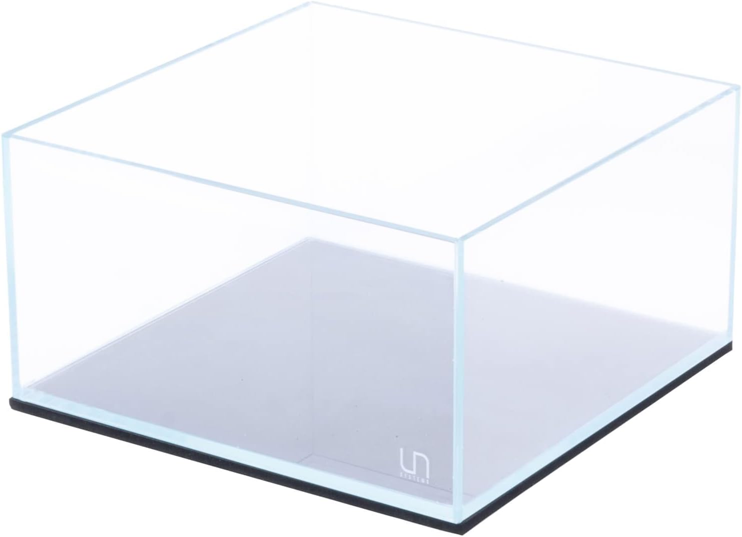Ultum Nature Systems Ultra Clear Rimless Aquarium – Low Iron Glass Fish Tank with 45° Mitered Edges, 5mm-12mm Thick, Leveling Mat Included (25S, Shallow, 2 Gallon)