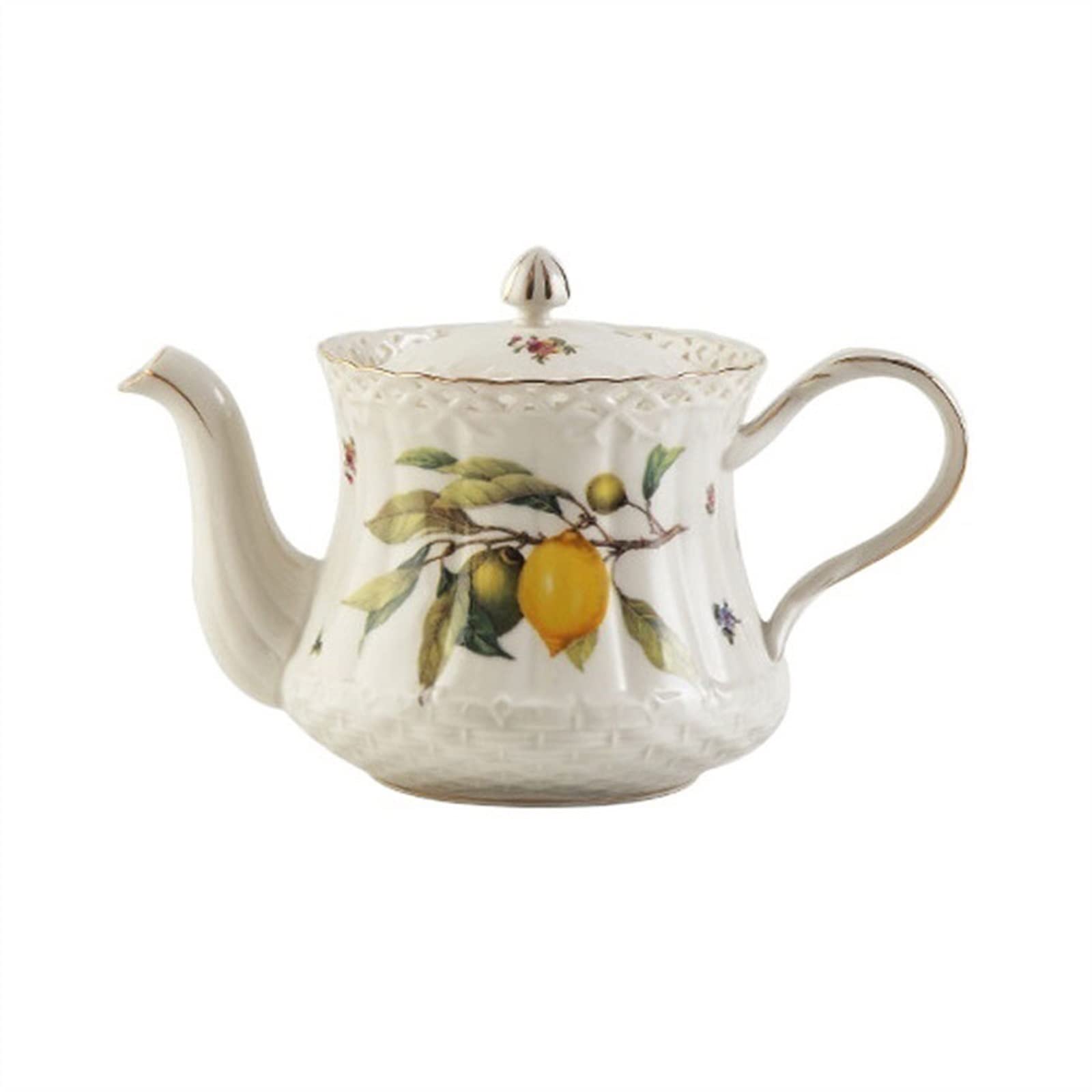 850ML Nordic Exquisite Teapot Duża pojemność pozłacany pusty ceramiczny czajnik czajnik popołudniowa herbata kawa