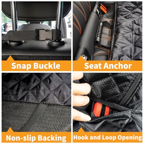 NYLSYT Dog Car Seat Cover for Back Seat Pet Cover for Dogs Waterproof Car Seat Protector Durable Nonslip Scratchproof Seat Covers for Cars SUV& Trucks NYLSYT Dog Car Seat Cover for Back Seat Pet Cover for Dogs Waterproof Car Seat Protector Durable Nonslip Scratchproof Seat Covers for Cars SUV& Trucks - Image 4