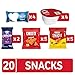 Rice Krispies Treats, Cheez-It, Pringles, Cheez-It Snap'd, Pop-Tarts Crunchy Poppers, Kids Snacks, Sweet and Salty Variety Pack (20 Packs)