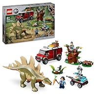 LEGO Jurassic World Dinosaur Missions: Stegosaurus Discovery Toy Set for 6 Plus Year Old Boys and Girls, with a Dino Figure, Birthday Gift for Kids and Fans of Ben and Sammy 76965