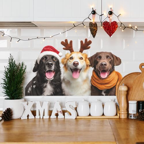 Vinilos decorativos perros navideños adorables miniatura 5