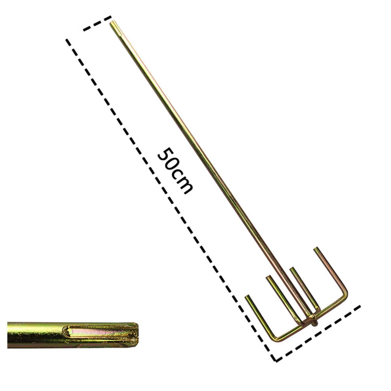 Colcolo Mezclador de cemento, varilla mezcladora de pintura, accesorio de taladro, herramientas largas resistentes, paleta mezcladora agitadora para, Round Handle C