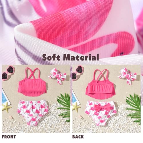 Toddler Infant Baby Girls Swimsuit Tassels Bikini Two Pieces Bathing Suit Summer Beach Outfits Set3