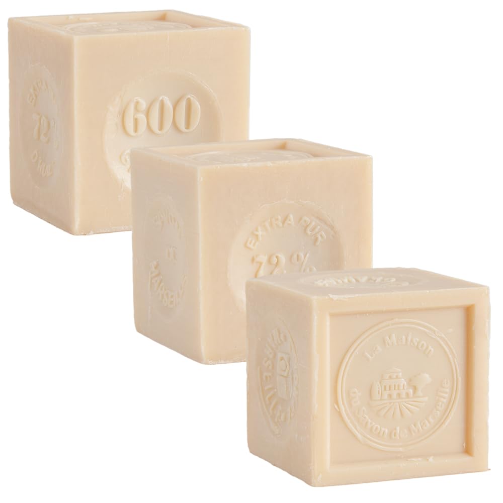 Savon De Marseille Seifenwürfel – 300 G, Aus Biologischem Pflanzenöl, Für Wäsche & Haushalt, Parfümfrei
