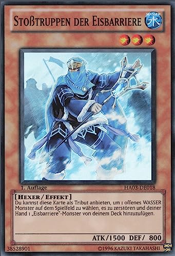 Stoßtruppen der Eisbarriere HA03-DE018 Super Rare Deutsch Boosterfrisch 1. Auflage - Hidden Arsenal 3 - mit ReCollectibles-Versandschutz - für Yu-Gi-Oh!
