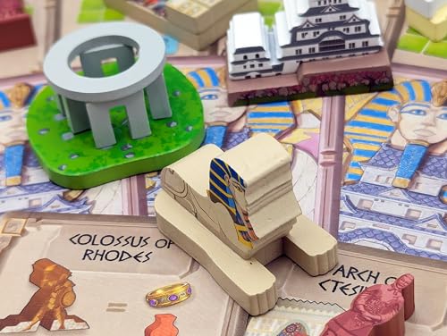 World Wonders Mundo Expansion, juego de mesa estratégico miniatura 5