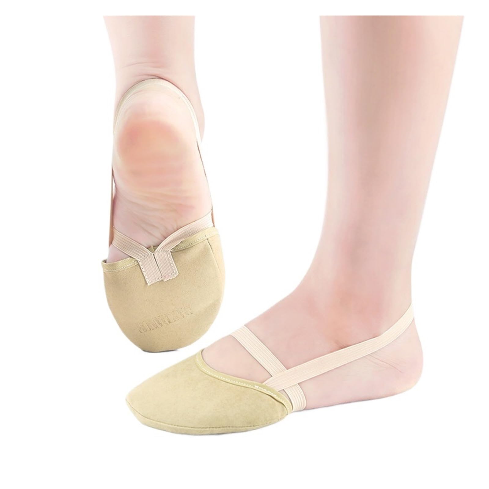 Zapatillas Gimnasia Rítmica Microfibra Suela Protectora Competición Profesional