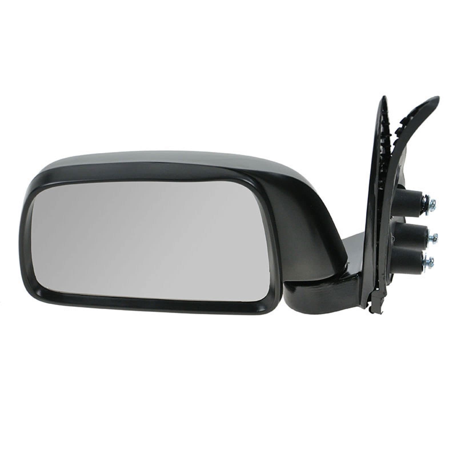 TRQ Left Manual Mirror Textured Black Cover Driver Side Compatible with 1995-2000 Toyota Tacoma TO1320116