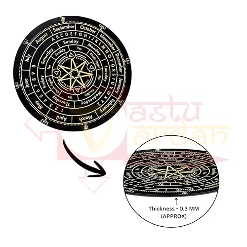 Image of Dowsing Board with Brass Pendulum | 6 Inch | Black Star Board | Metaphysical Message Board | Acrylic Divination Board | Spirit Board | Witch Board | Pendulum Assorted