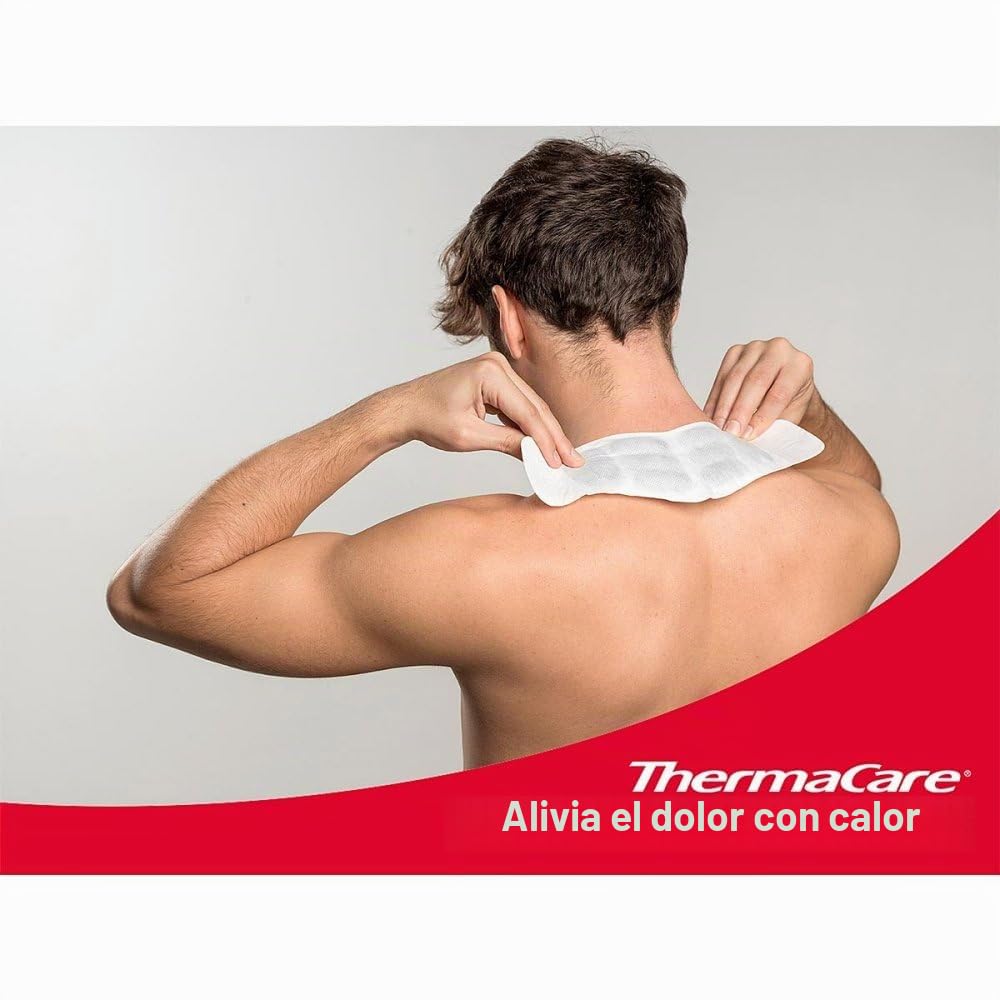 ThermaCare Nackenumschläge - Wärmeumschläge für Schulter & Nacken zur Linderung von Nackenschmerzen - Tiefenwärme zum Entspannen & Lockern der Muskeln - 6 Stück pro Packung