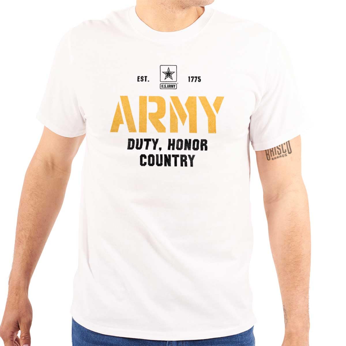 US Army Pride Military Style PT Graphic T Shirt Men or Women