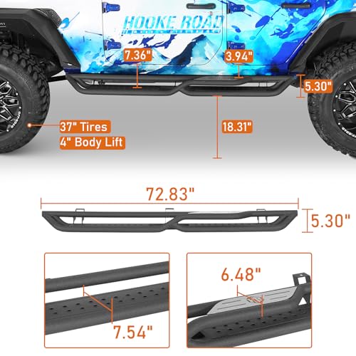 Estribos laterales para Jeep Wrangler JL 2018-2026 miniatura 5