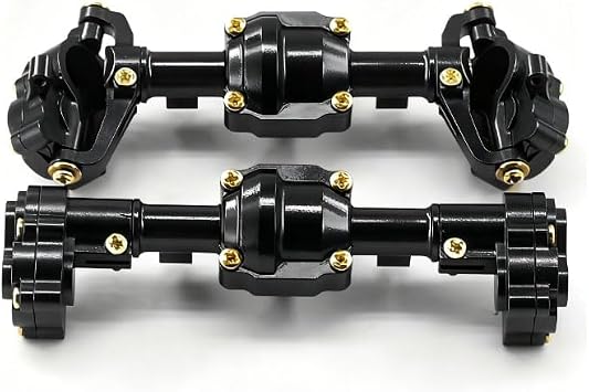 RC FMS FCX18 FCX24 K5 LC80 Upgrade Parts Aluminum Alloy Metal Door Bridge Metal Bridge Housing Black
