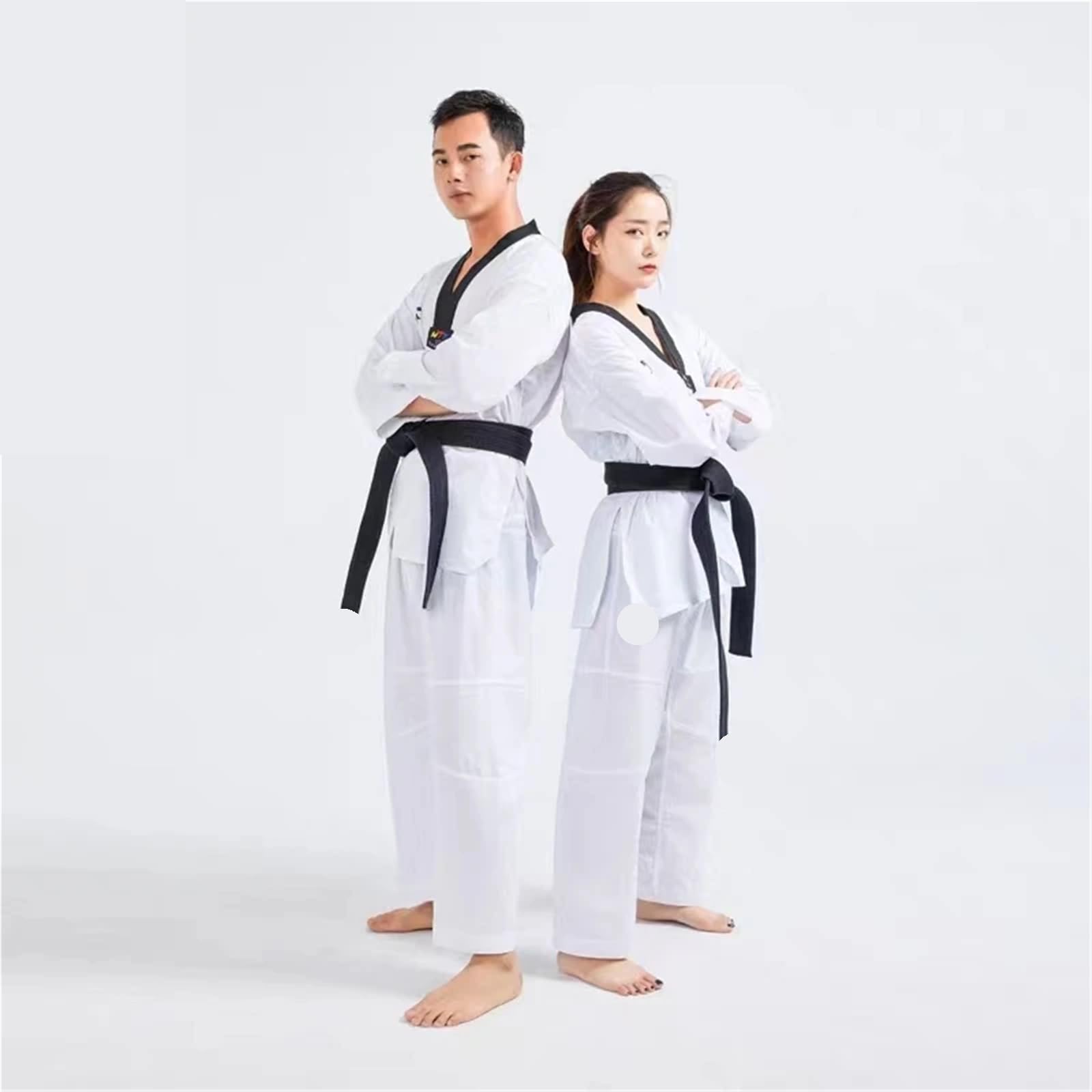 La ropa de entrenamiento del entrenador Taekwondo es fina y transpirable, uniforme Karate Judo, kimono Doboks Tkd Para Hombres, Mujeres
