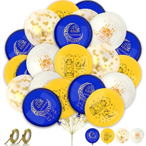 Ballon Eid Mubarak AhfuLife 32Pcs déco Ramadan 2026 et accessoires de fête Aïd Al Fitr