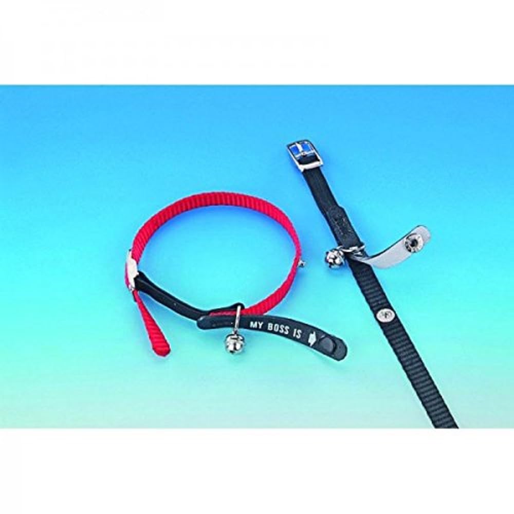 Nobby Katzenhalsband Mit Adressetikett - Neon Gelb Mit Glöckchen & Sicherheitsverschluss