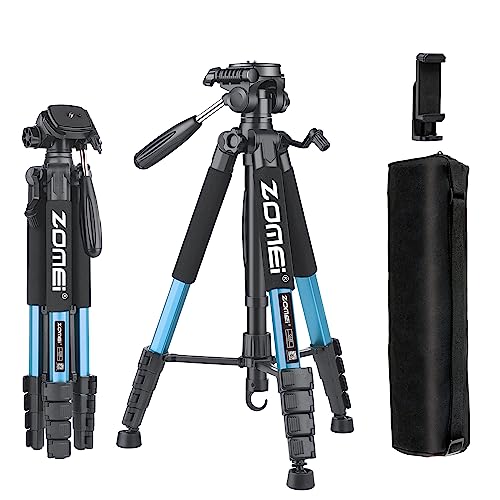 ZOMEi Trípode Alto de 188 cm, Resistente, trípode de Video de Viaje Profesional Compatible con...