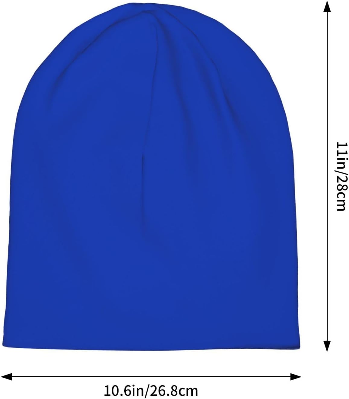 Women's Black Slouchy Beanie Headwear Caps Skull Hats - Image 6