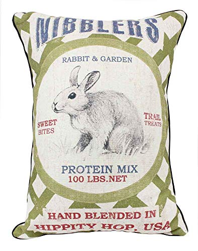 juniperlab Retro Ostern French Farmhouse Primitiv Bunny Hase Cover