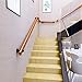 Staircase Handrails Stair Railing Handrail-a Complete Set of Tools, Non-Slip Round Solid Wood Staircase Handrails, Home Use Against The Wall, Indoor Attic, Elderly Railing, Handrail, Corridor Support