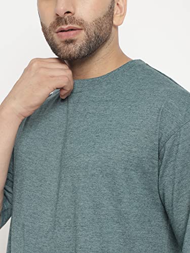 Image of GRITSTONES Men Oversized Half Sleeve Cotton T-Shirt