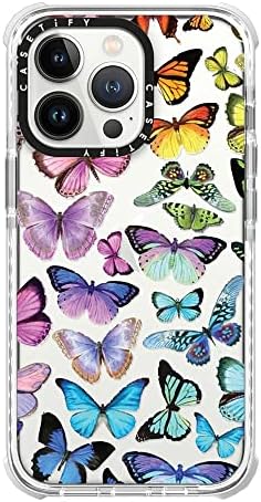 CASETiFY Ultra Impact Case for iPhone 13 Pro - Butterfly Rainbow - Clear Frost