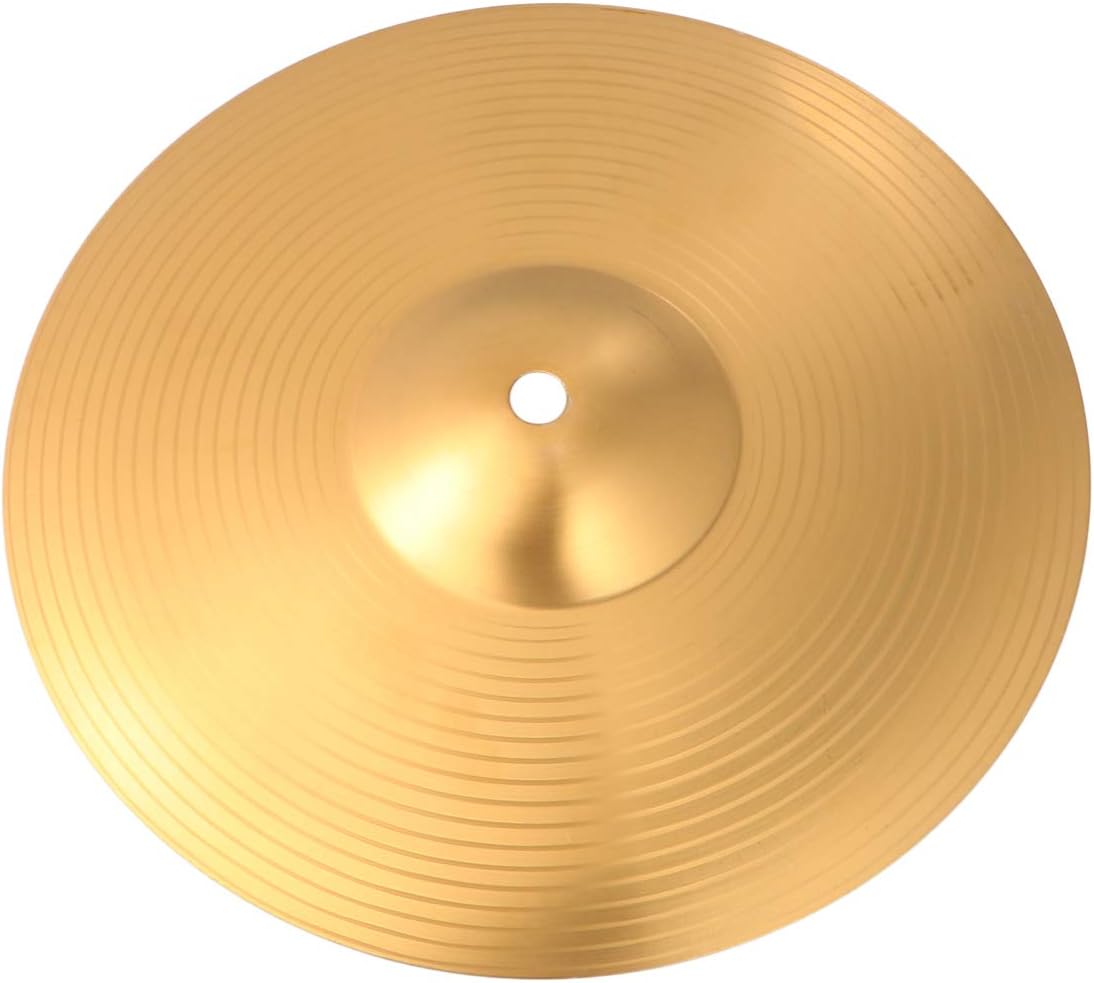 Crash Ride Cymbal Bass Drum Cymbal Percussion Replacement Traditional Finish Brass for Drum 10 Inch (Pack of 2)
