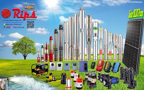 Image of [RIPS RIYA] DC Brush Solar Submersible Water Pump (72v 60Mtr (196Feet))