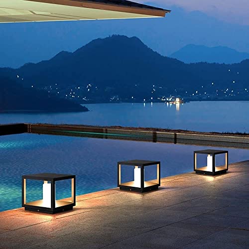 Lampadaires solaires d'extérieur modernes en aluminium structure étanche