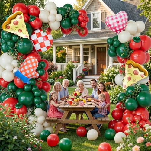 Kit décorations fête pizza pour harmoniser facilement votre table sans chercher les accessoires